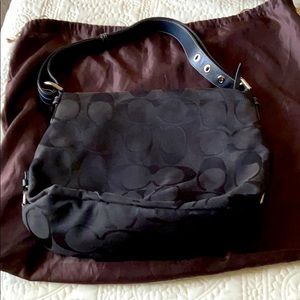 Black cloth coach bag NEW PRICE